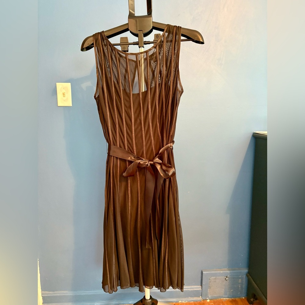 SL Fashions Chocolate Backless Dress